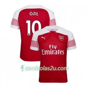 Camisolas de Futebol Arsenal FC Mesut Ozil 10 Equipamento Principal 2018/19 Manga Curta